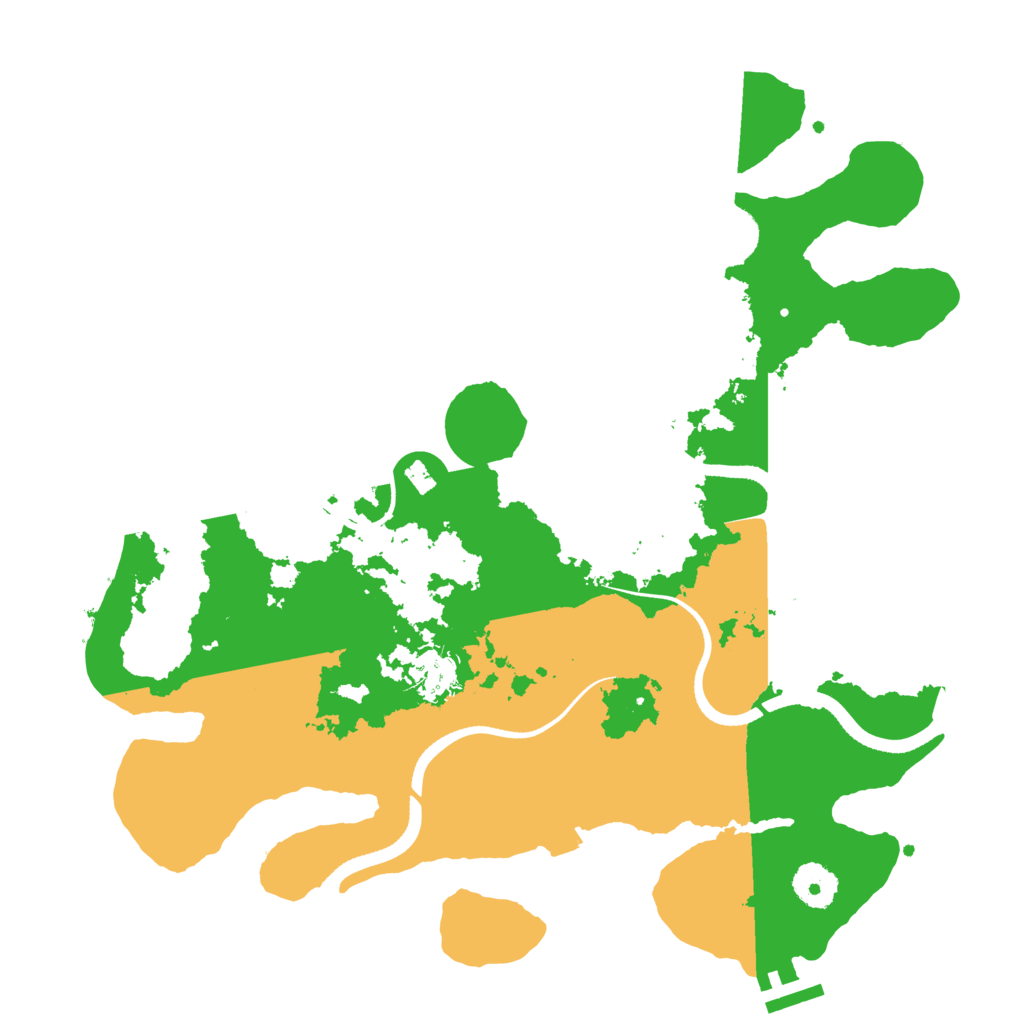 Biome Rust Map: Procedural Map, Size: 3500, Seed: 1271327