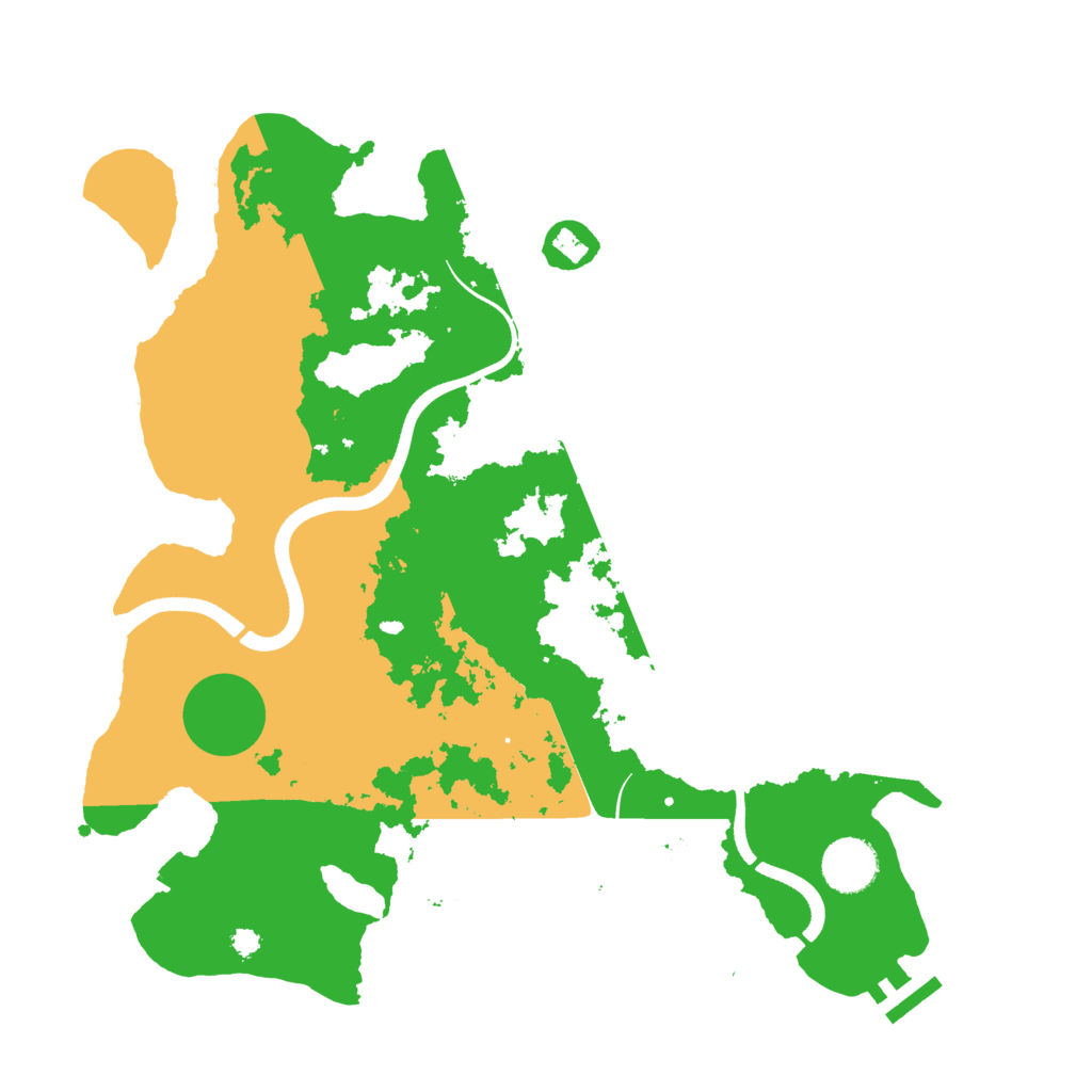 Biome Rust Map: Procedural Map, Size: 3500, Seed: 676496423