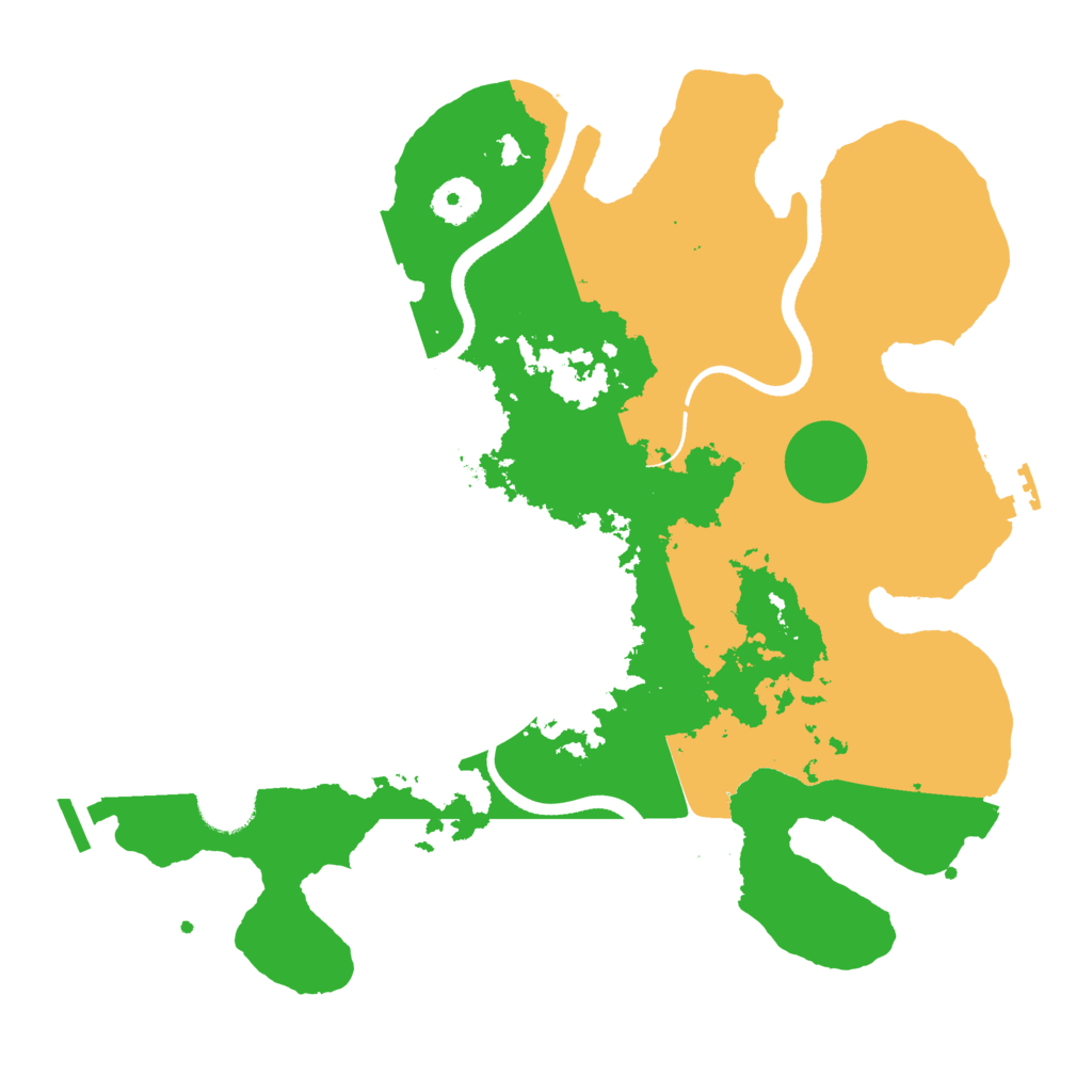 Biome Rust Map: Procedural Map, Size: 3500, Seed: 1231171992