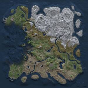 Thumbnail Rust Map: Procedural Map, Size: 4578, Seed: 493705415, 15 Monuments