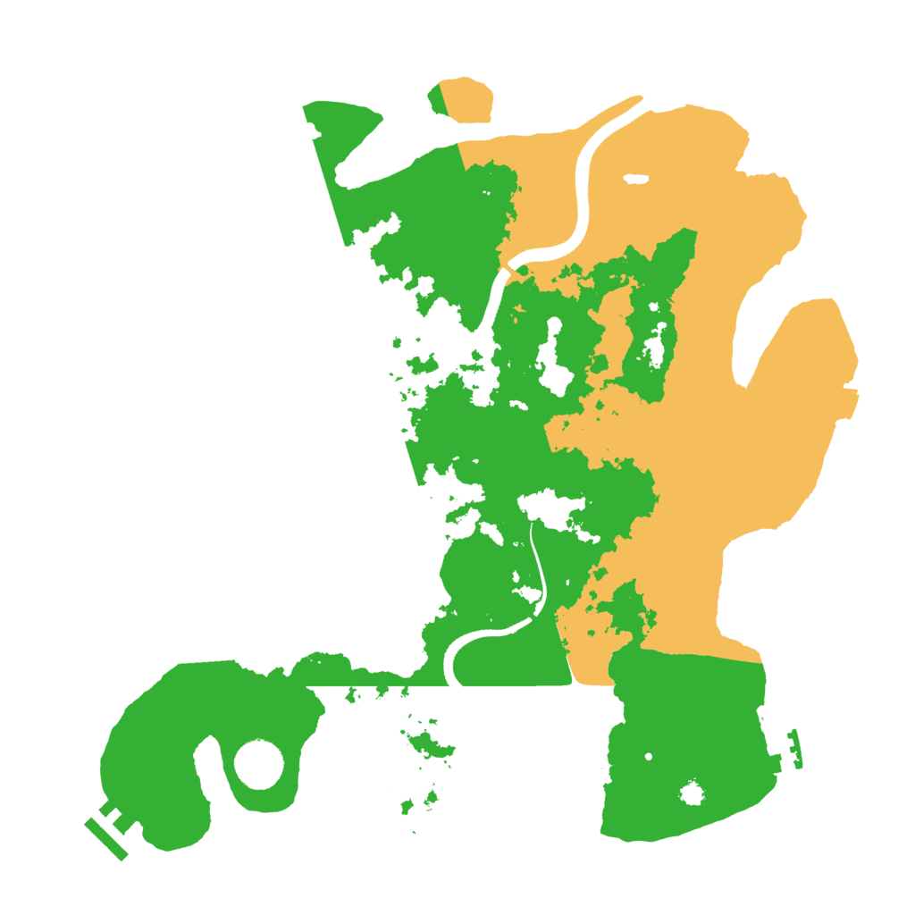 Biome Rust Map: Procedural Map, Size: 3500, Seed: 2320423