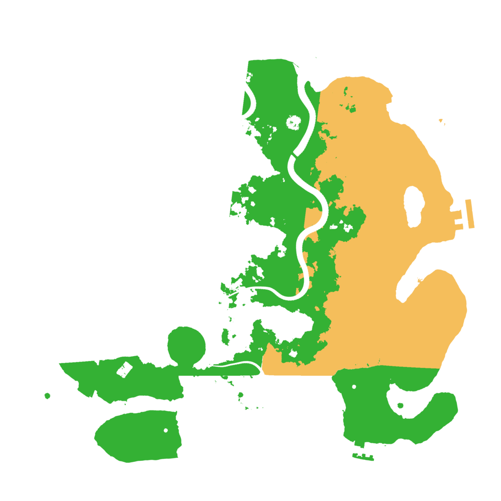 Biome Rust Map: Procedural Map, Size: 3500, Seed: 93823427