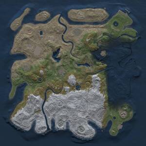 Thumbnail Rust Map: Procedural Map, Size: 4250, Seed: 1766139220, 17 Monuments