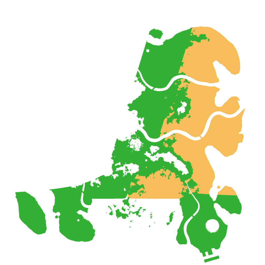 Biome Rust Map: Procedural Map, Size: 3500, Seed: 1491230819