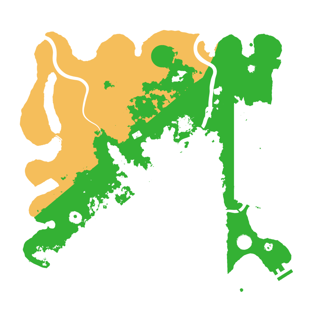 Biome Rust Map: Procedural Map, Size: 3700, Seed: 830770