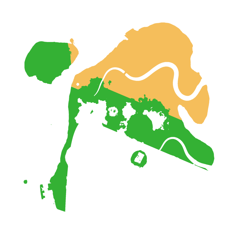 Biome Rust Map: Procedural Map, Size: 2500, Seed: 1305792530