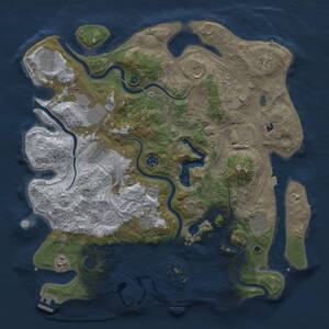 Thumbnail Rust Map: Procedural Map, Size: 4250, Seed: 90426889, 17 Monuments