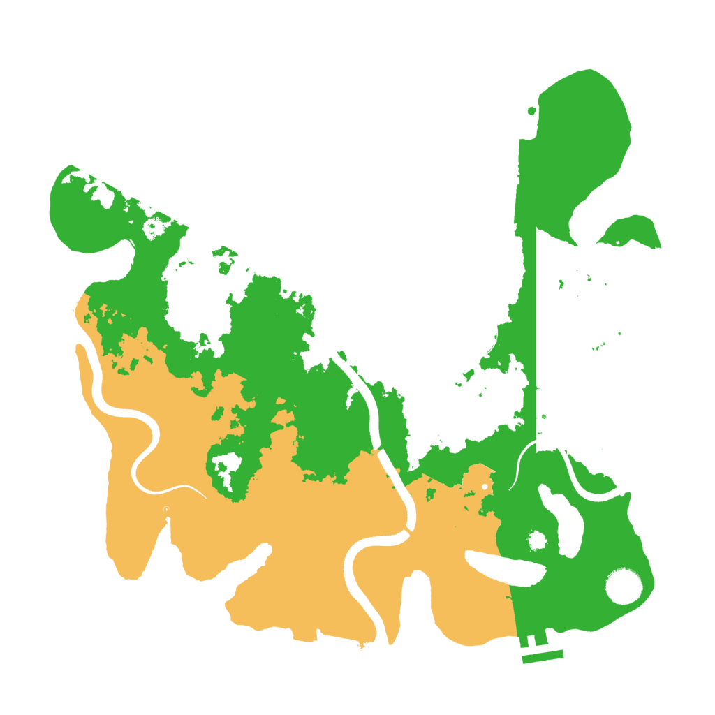 Biome Rust Map: Procedural Map, Size: 3500, Seed: 47856