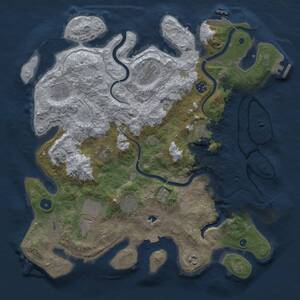 Thumbnail Rust Map: Procedural Map, Size: 4000, Seed: 1864905551, 15 Monuments