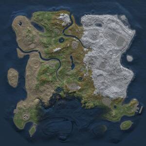 Thumbnail Rust Map: Procedural Map, Size: 4000, Seed: 110302025, 15 Monuments