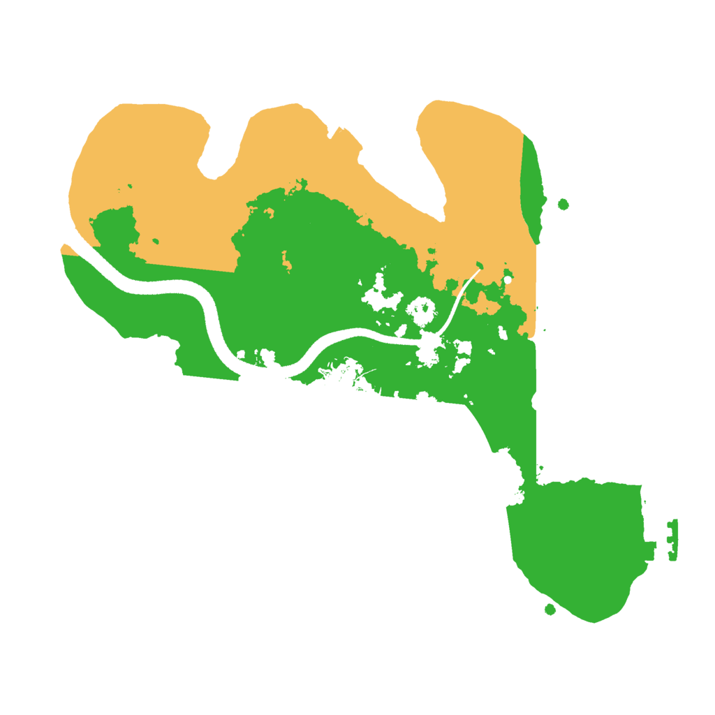 Biome Rust Map: Procedural Map, Size: 2600, Seed: 823286