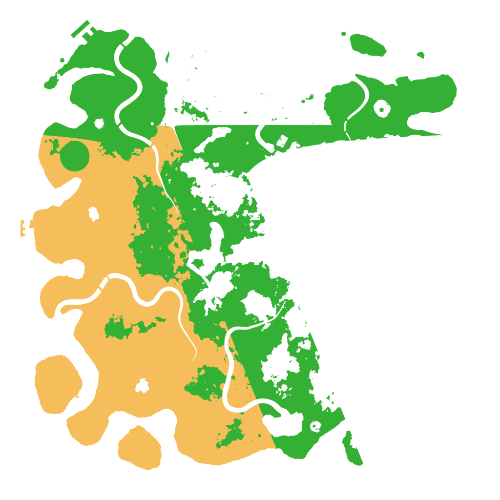 Biome Rust Map: Procedural Map, Size: 4500, Seed: 51244