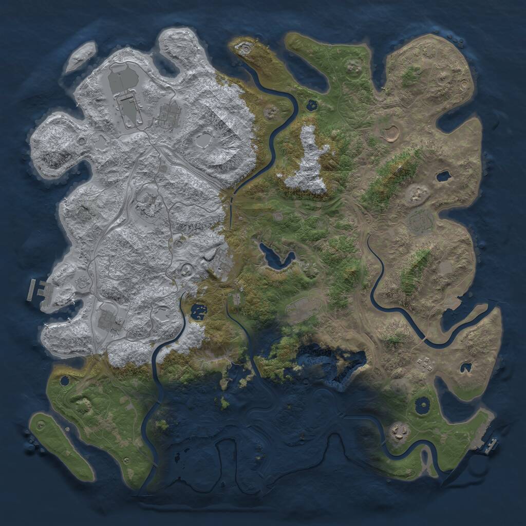 Rust Map: Procedural Map, Size: 4750, Seed: 31102025, 17 Monuments
