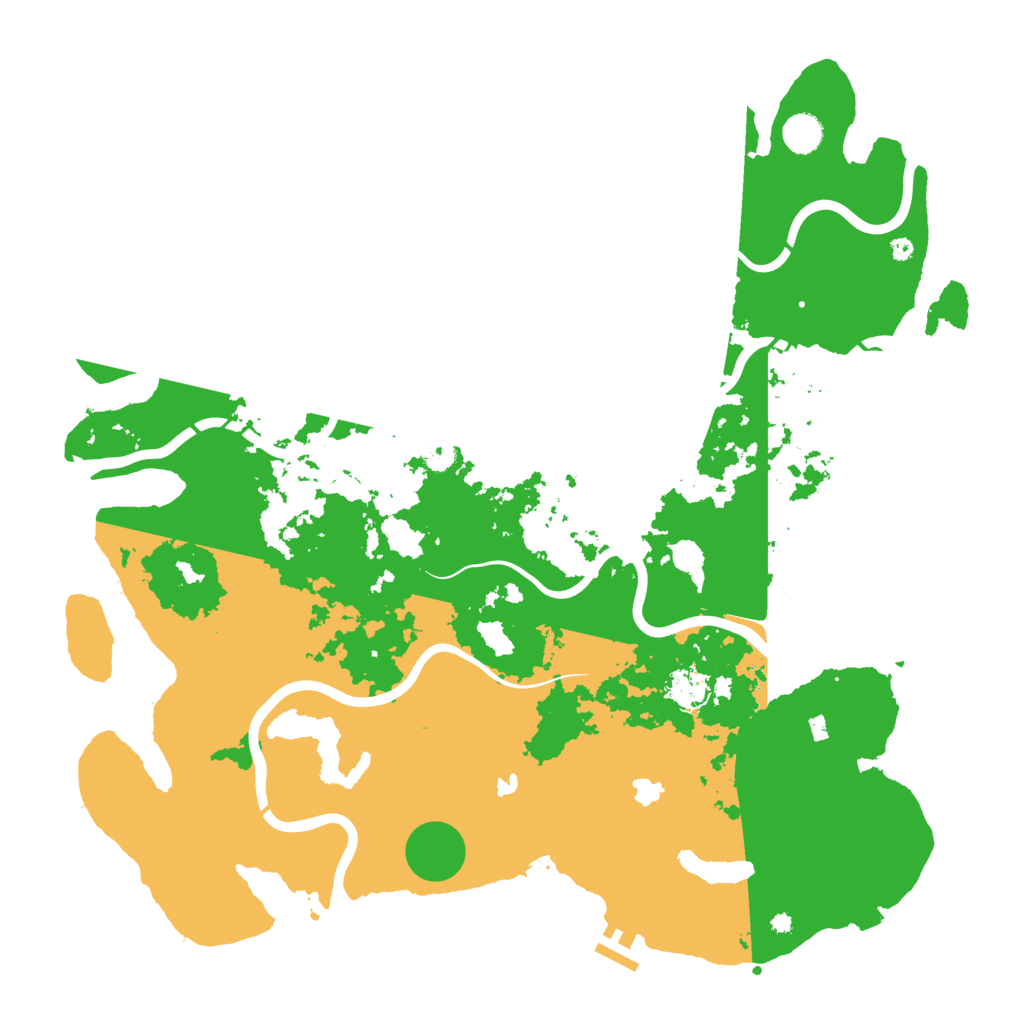 Biome Rust Map: Procedural Map, Size: 4500, Seed: 634119157