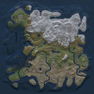 Thumbnail Rust Map: Procedural Map, Size: 4250, Seed: 91604517, 15 Monuments