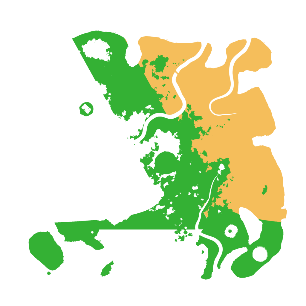 Biome Rust Map: Procedural Map, Size: 3600, Seed: 614483178