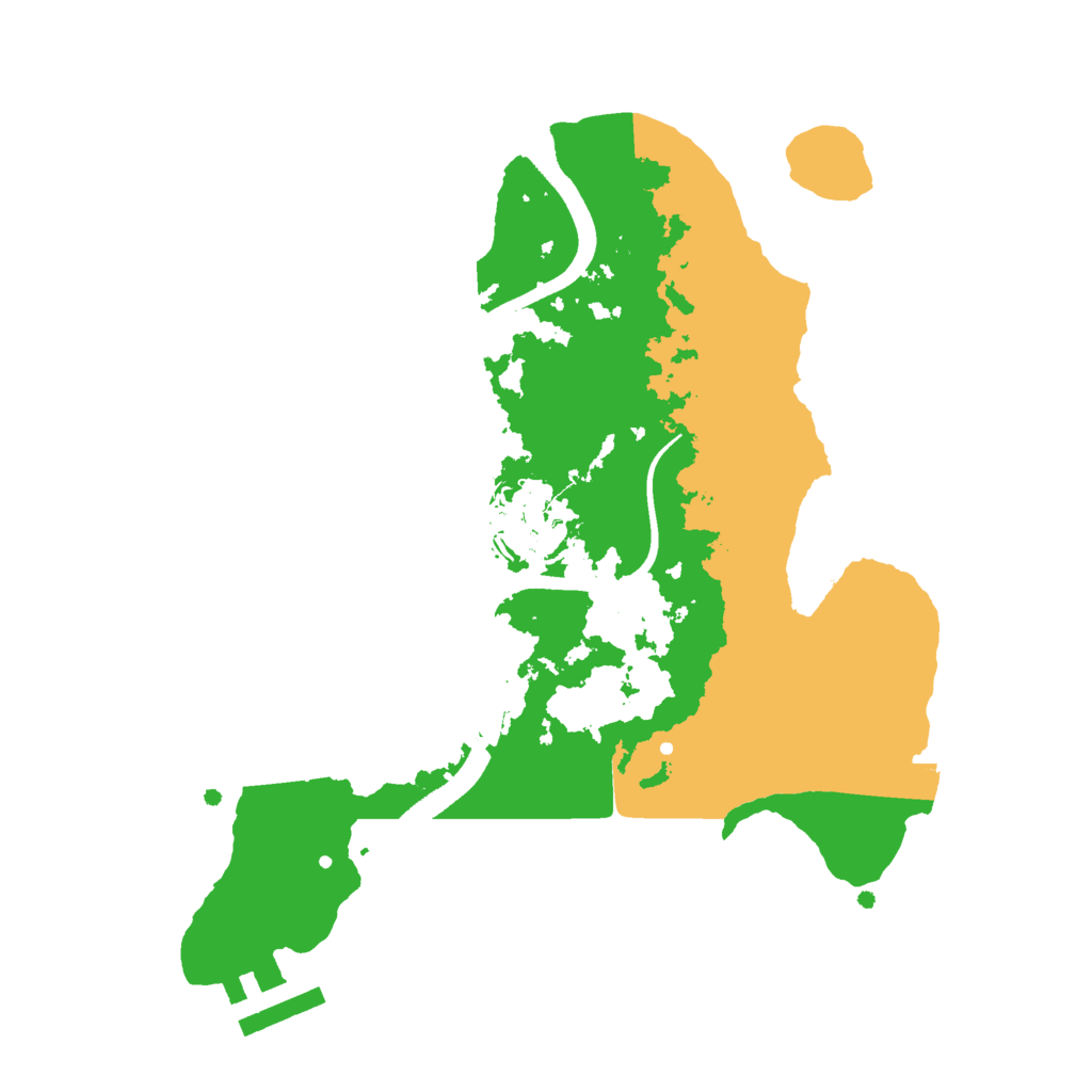 Biome Rust Map: Procedural Map, Size: 2500, Seed: 388673270