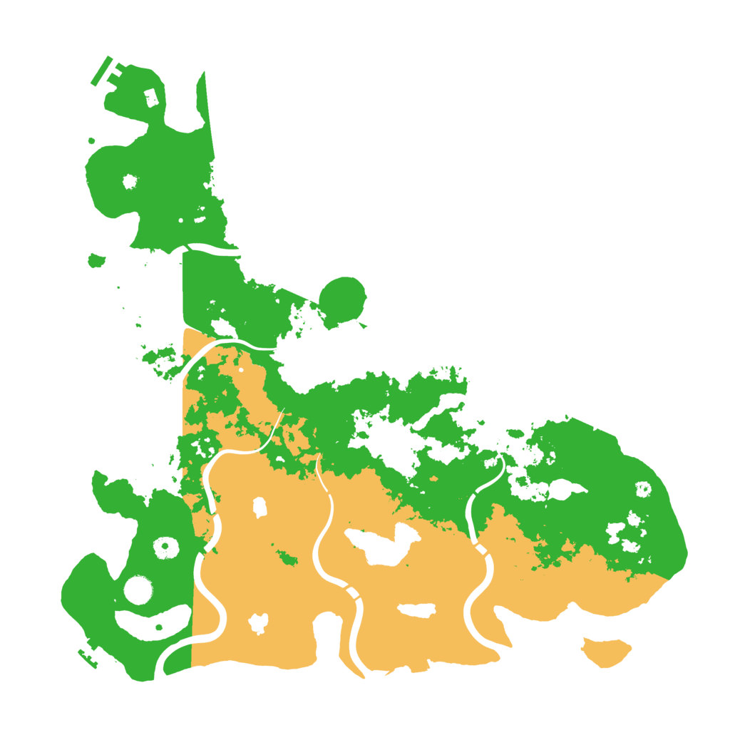 Biome Rust Map: Procedural Map, Size: 4500, Seed: 1999216009