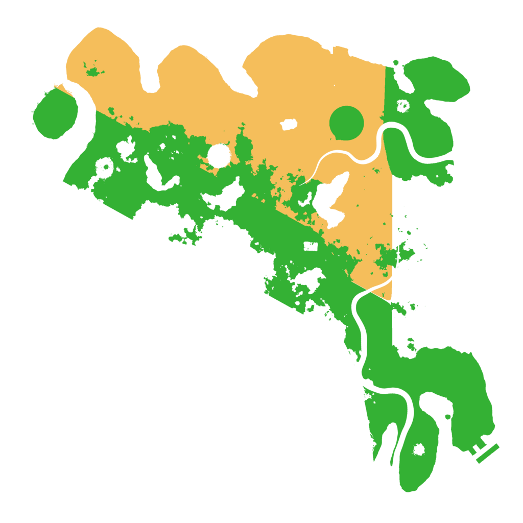 Biome Rust Map: Procedural Map, Size: 4000, Seed: 1336556499