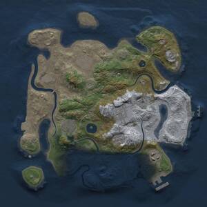 Thumbnail Rust Map: Procedural Map, Size: 3000, Seed: 538045213, 11 Monuments