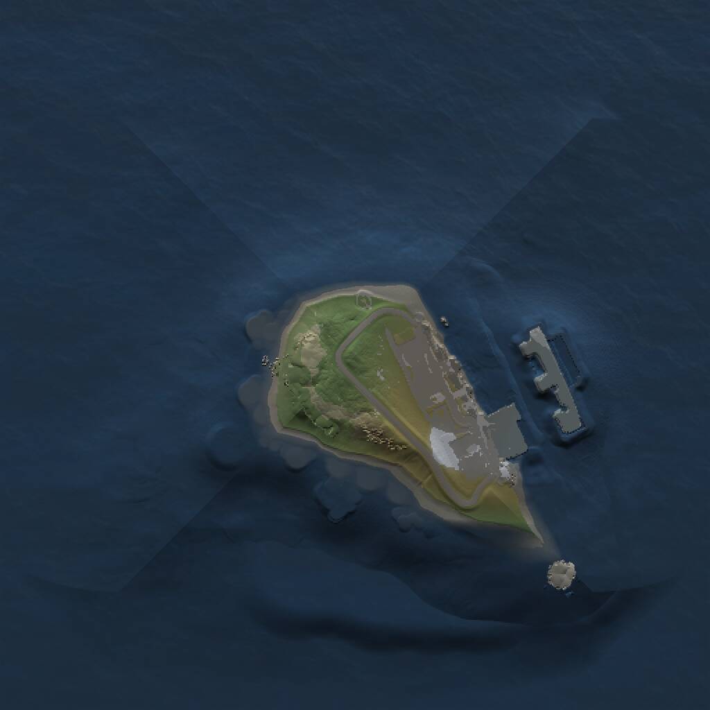 Rust Map: Procedural Map, Size: 1000, Seed: 1037493424, 2 Monuments