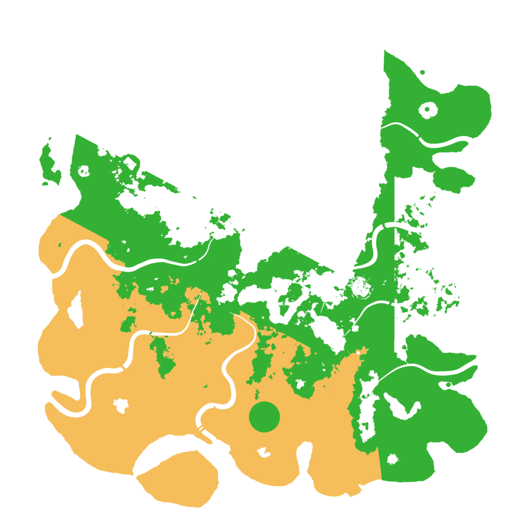 Biome Rust Map: Procedural Map, Size: 4500, Seed: 92537353