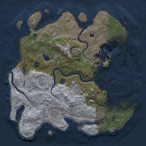 Thumbnail Rust Map: Procedural Map, Size: 4000, Seed: 20016587, 13 Monuments