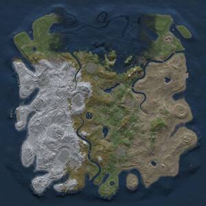 Thumbnail Rust Map: Procedural Map, Size: 4500, Seed: 249, 17 Monuments