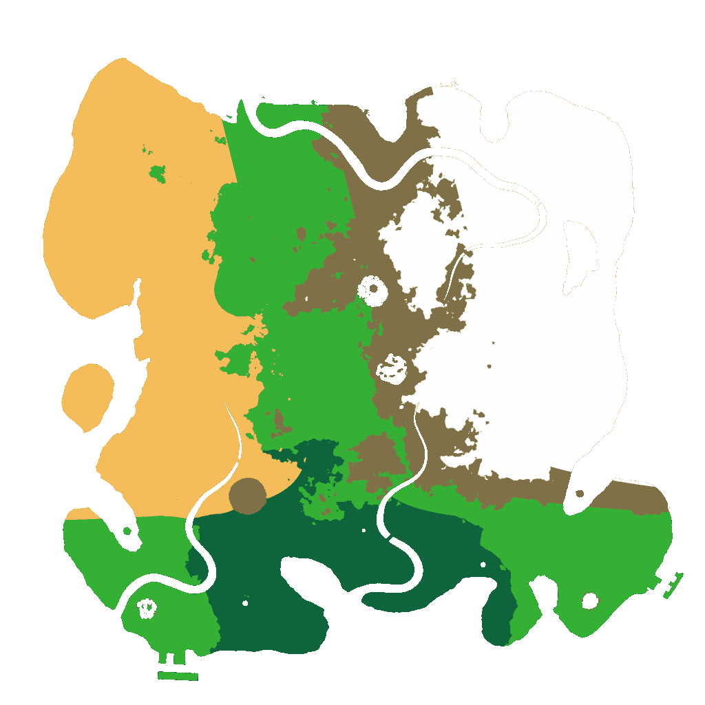 Biome Rust Map: Procedural Map, Size: 3500, Seed: 44501