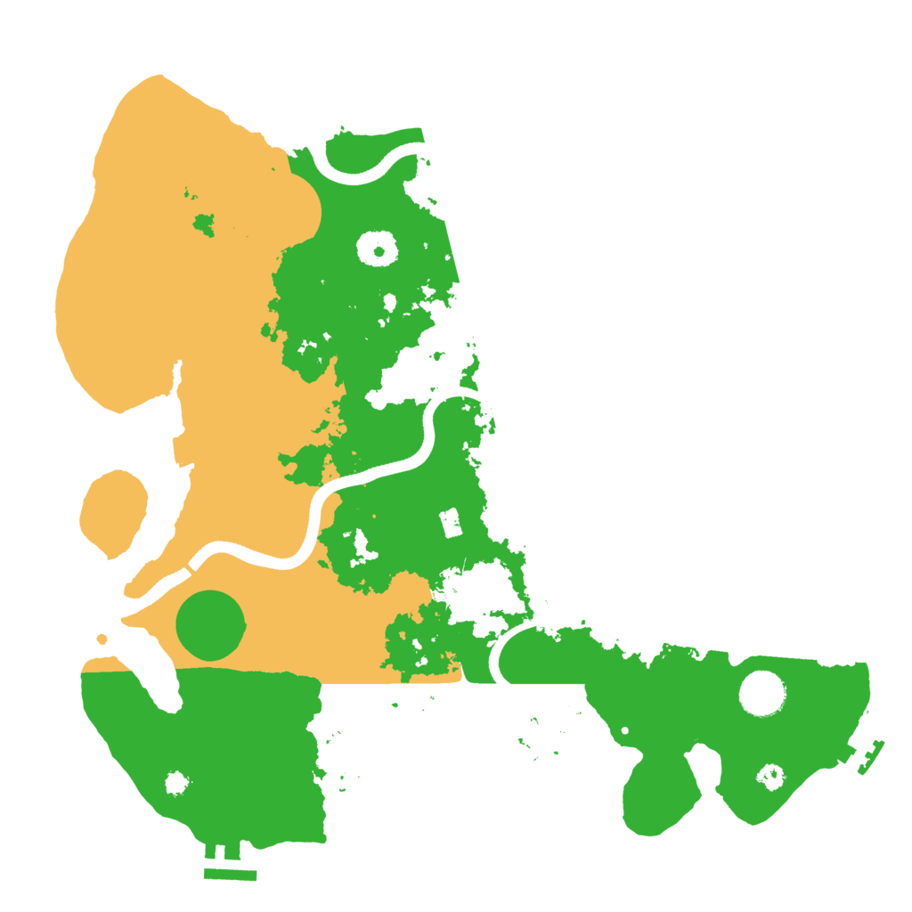 Biome Rust Map: Procedural Map, Size: 3500, Seed: 44501