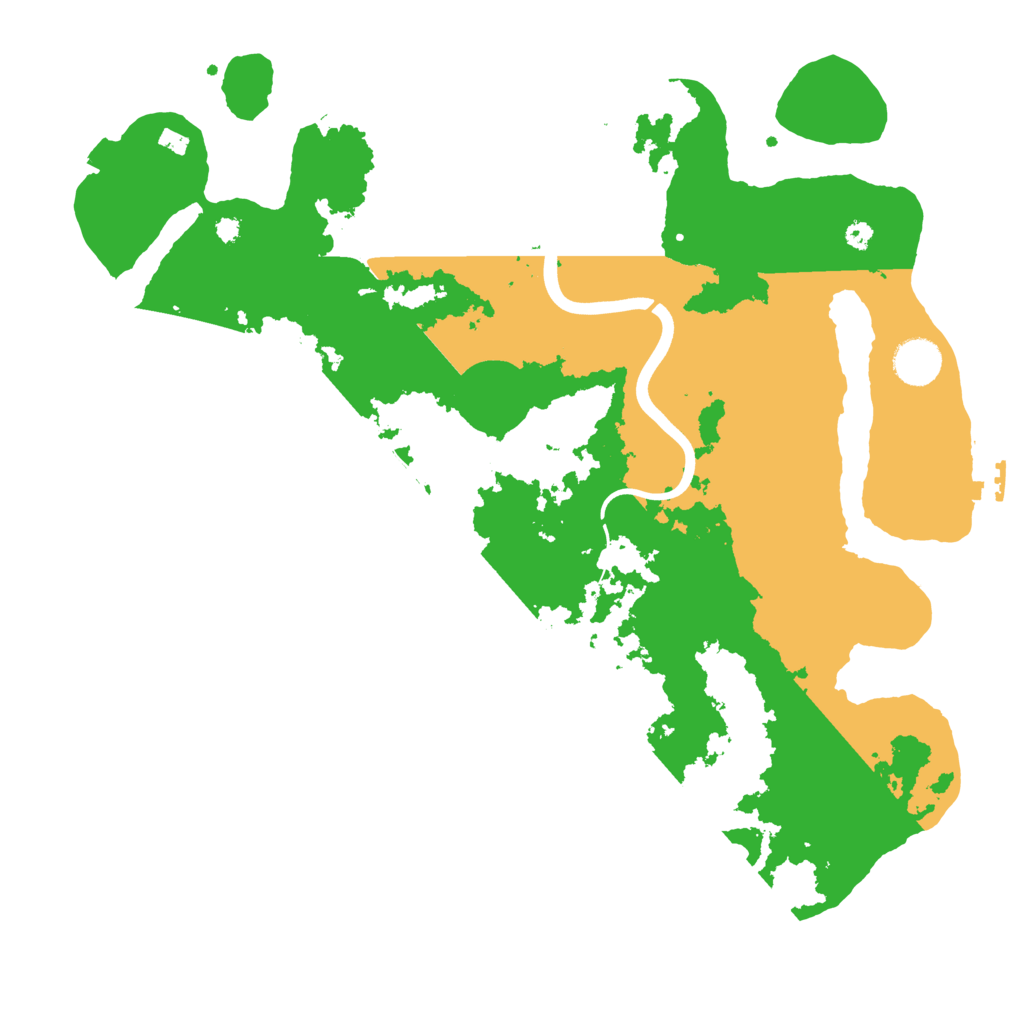 Biome Rust Map: Procedural Map, Size: 3800, Seed: 136678195