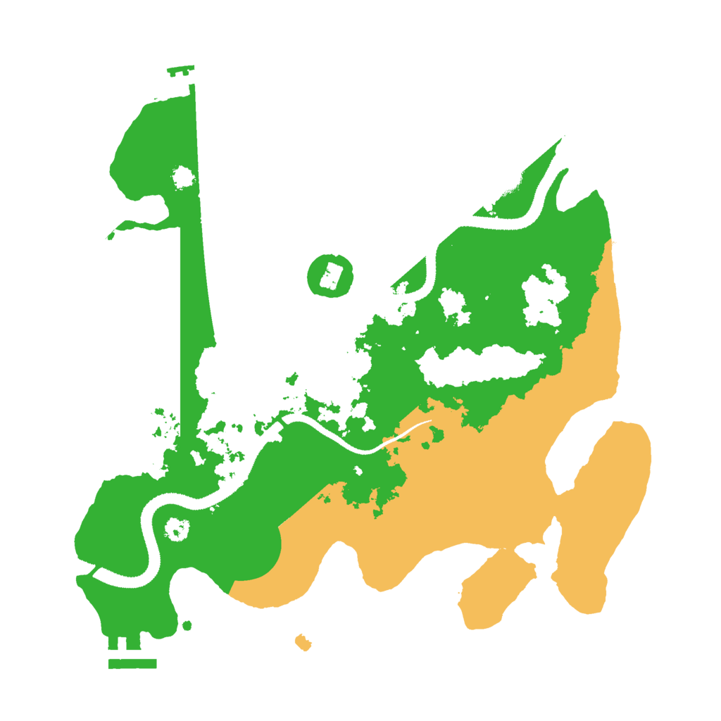 Biome Rust Map: Procedural Map, Size: 3000, Seed: 529300