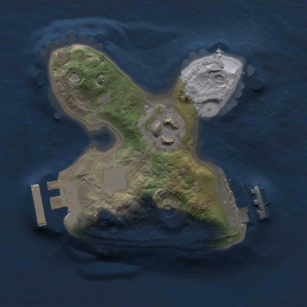 Rust Map: Procedural Map, Size: 1475, Seed: 1511195073, 5 Monuments