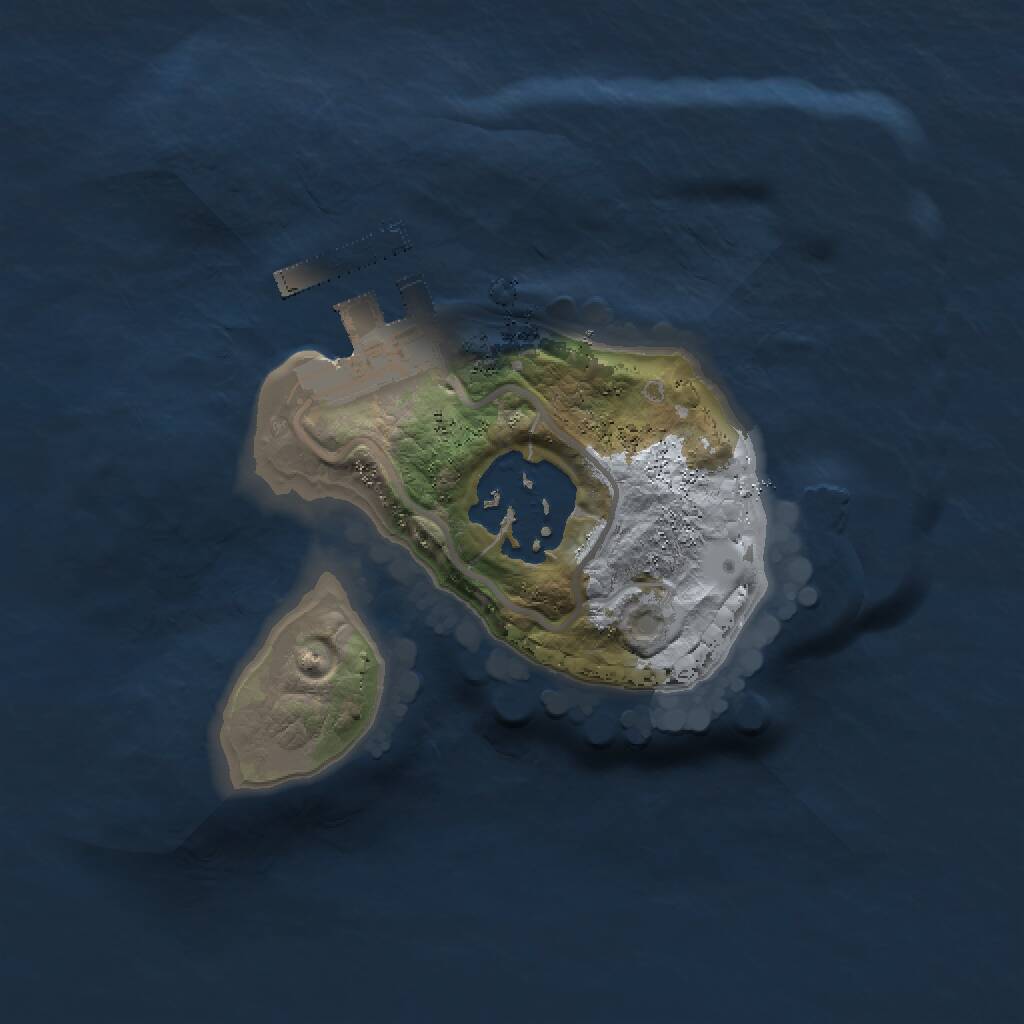 Rust Map: Procedural Map, Size: 1500, Seed: 1198477987, 3 Monuments