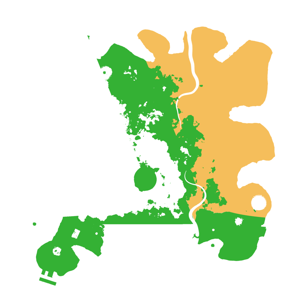 Biome Rust Map: Procedural Map, Size: 3500, Seed: 94458001