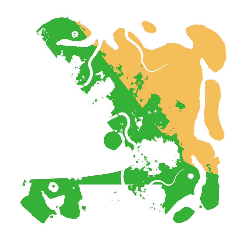 Biome Rust Map: Procedural Map, Size: 3700, Seed: 1262400500