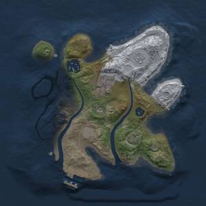 Thumbnail Rust Map: Procedural Map, Size: 2200, Seed: 180865230, 7 Monuments