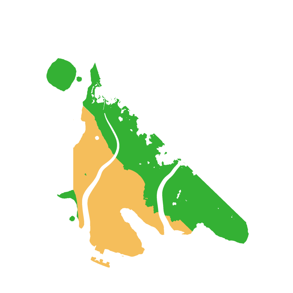 Biome Rust Map: Procedural Map, Size: 2200, Seed: 180865230