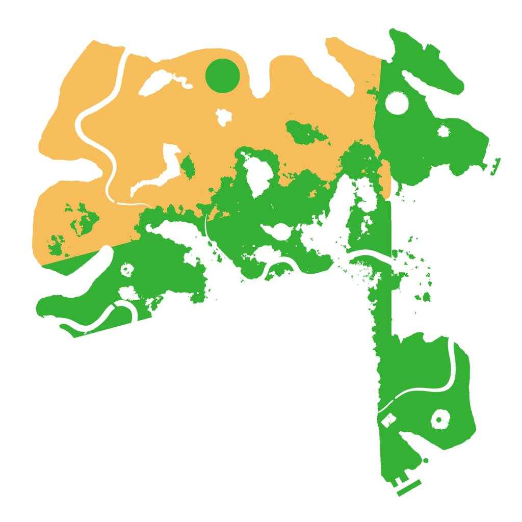 Biome Rust Map: Procedural Map, Size: 4000, Seed: 255664596