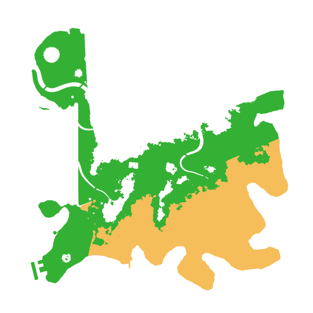Biome Rust Map: Procedural Map, Size: 3500, Seed: 1328791965
