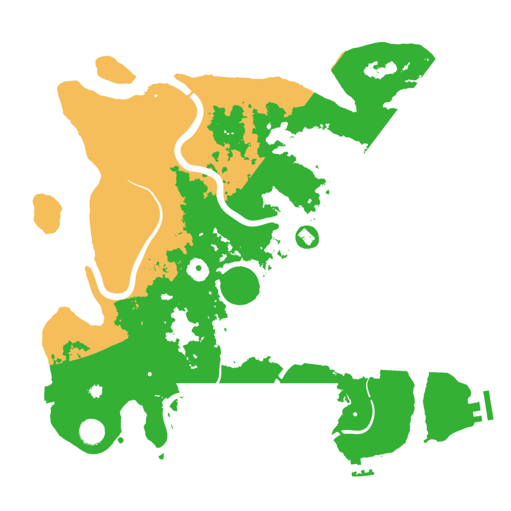 Biome Rust Map: Procedural Map, Size: 3500, Seed: 1457435599