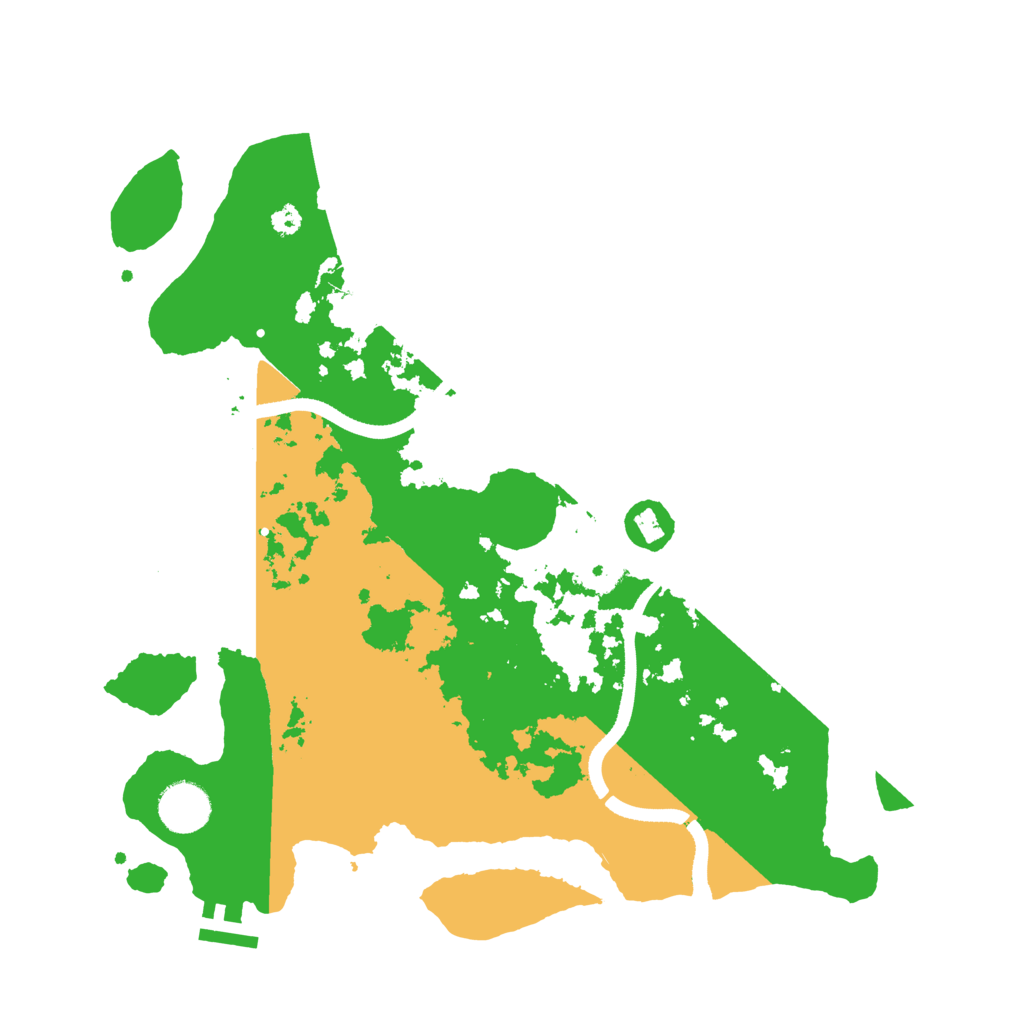 Biome Rust Map: Procedural Map, Size: 3500, Seed: 893005149