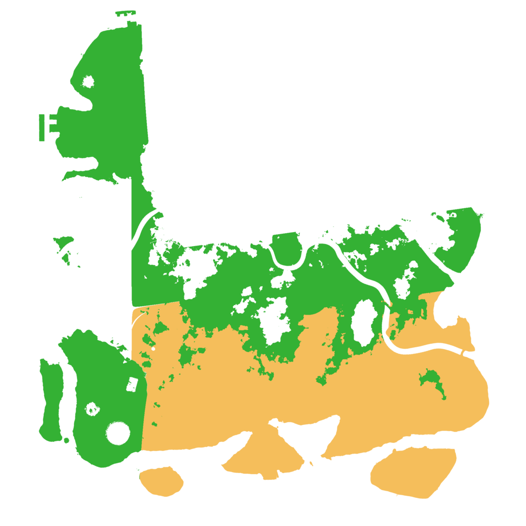 Biome Rust Map: Procedural Map, Size: 3950, Seed: 75051