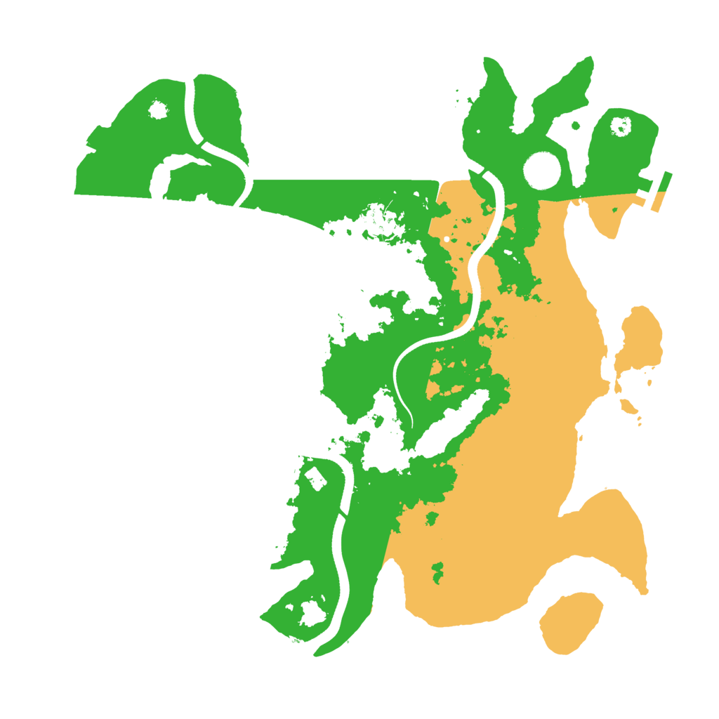 Biome Rust Map: Procedural Map, Size: 3500, Seed: 692683342