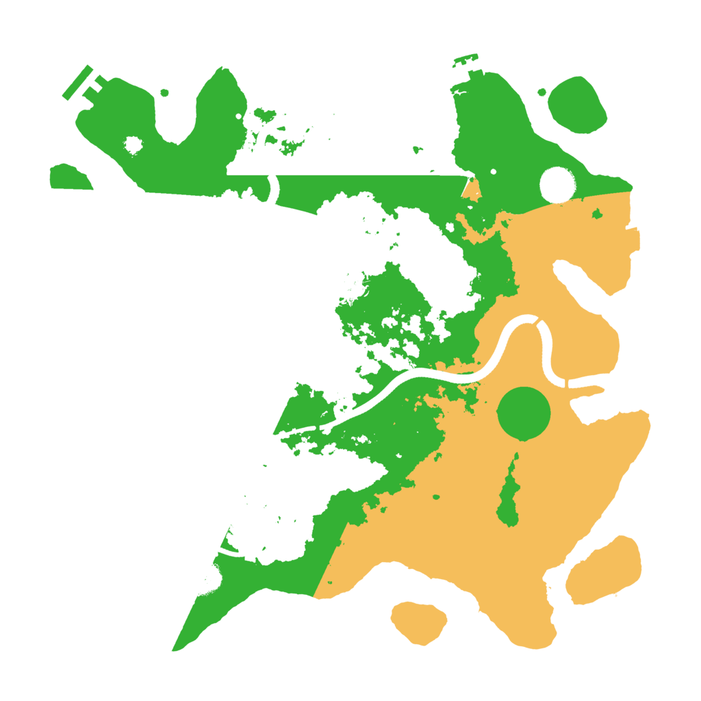 Biome Rust Map: Procedural Map, Size: 3500, Seed: 52589609