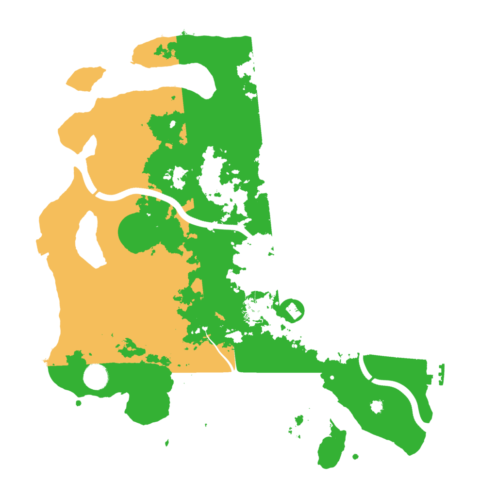 Biome Rust Map: Procedural Map, Size: 3500, Seed: 1944445015
