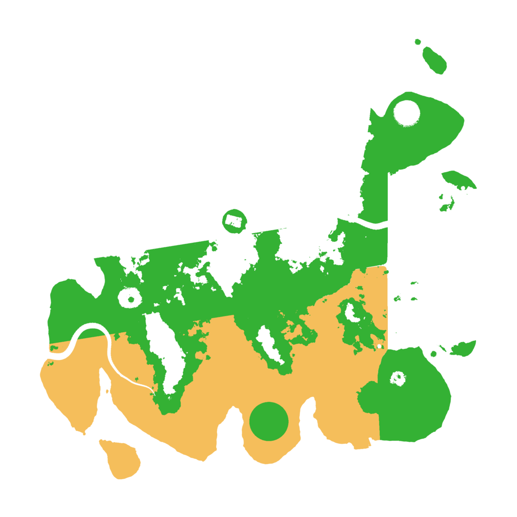 Biome Rust Map: Procedural Map, Size: 3500, Seed: 90688051