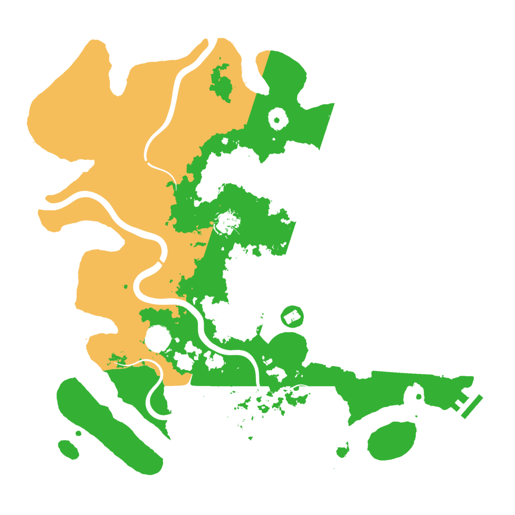 Biome Rust Map: Procedural Map, Size: 3700, Seed: 1415515