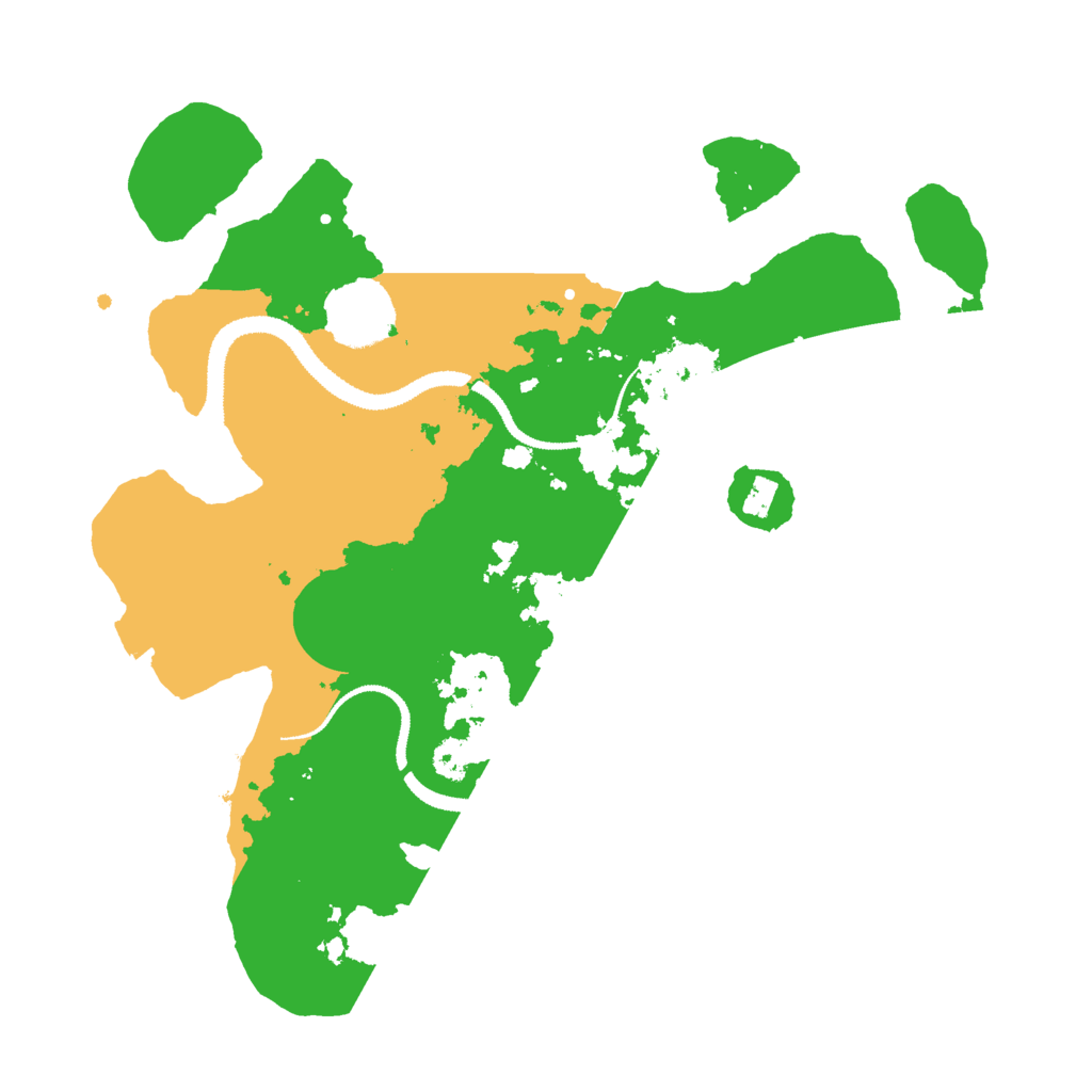 Biome Rust Map: Procedural Map, Size: 3000, Seed: 1329832489