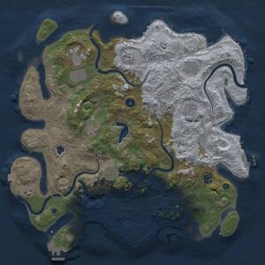 Thumbnail Rust Map: Procedural Map, Size: 4250, Seed: 1204727262, 15 Monuments